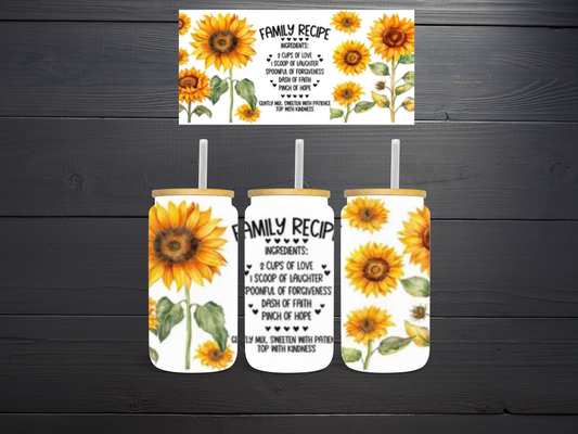 "Family Recipe" Love & Sunflowers